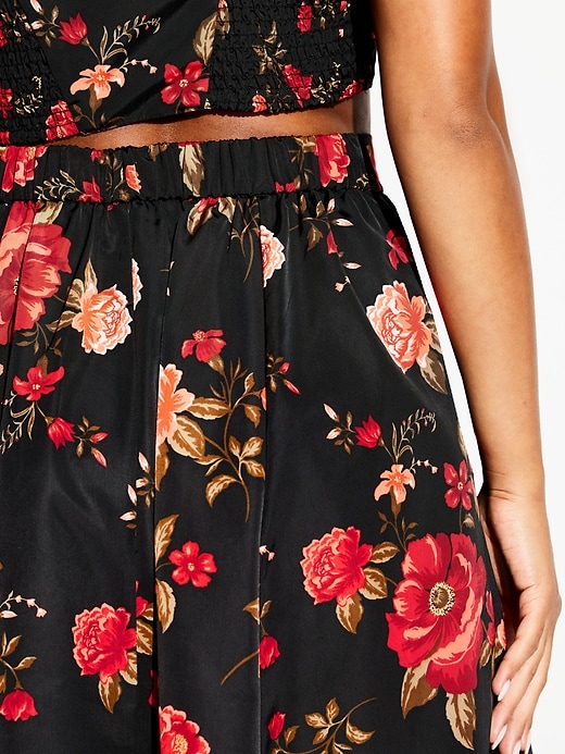 Image number 6 showing, The Occasion by Old Navy High-Waisted Taffeta Midi Skirt