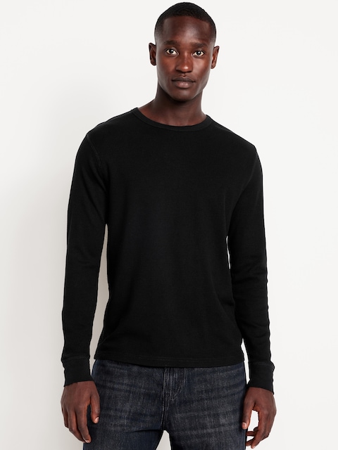 T-shirt en tricot gaufré - Noir De Jais