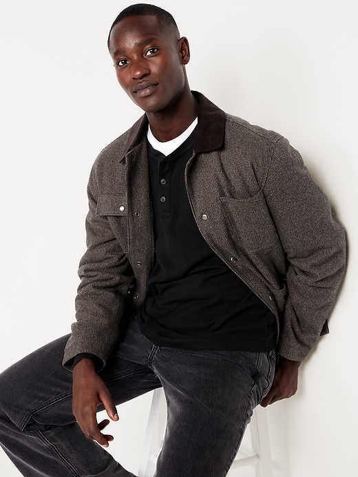 Image number 3 showing, Waffle Henley T-Shirt