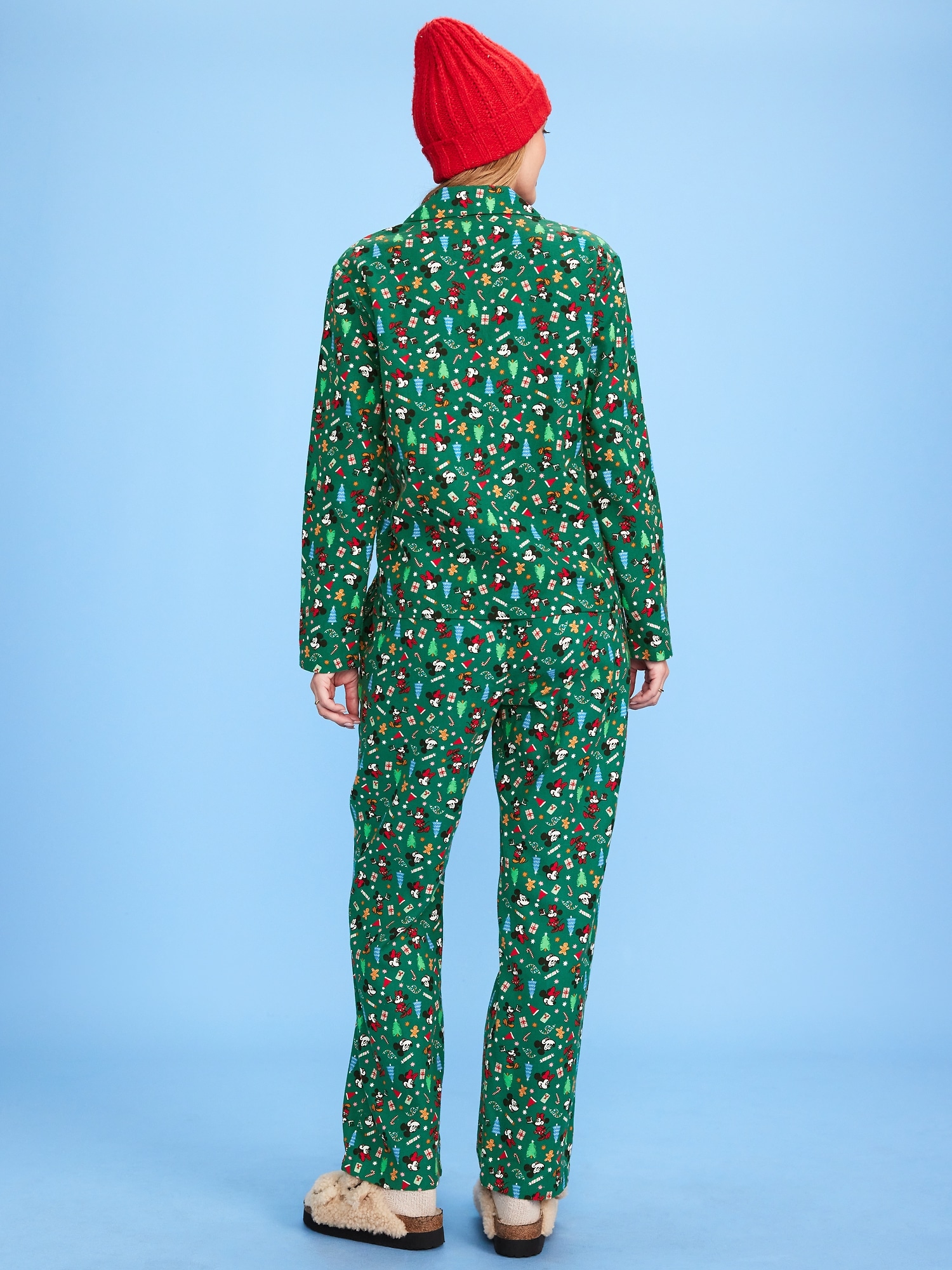 Old Navy x Disney Mickey Mouse & Friends Printed Flannel Pajama Set for Women