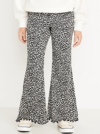 Image number 1 showing, Textured Knit Flare Leggings for Girls