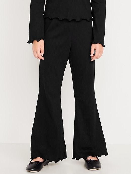 Image number 1 showing, Textured Knit Flare Leggings for Girls