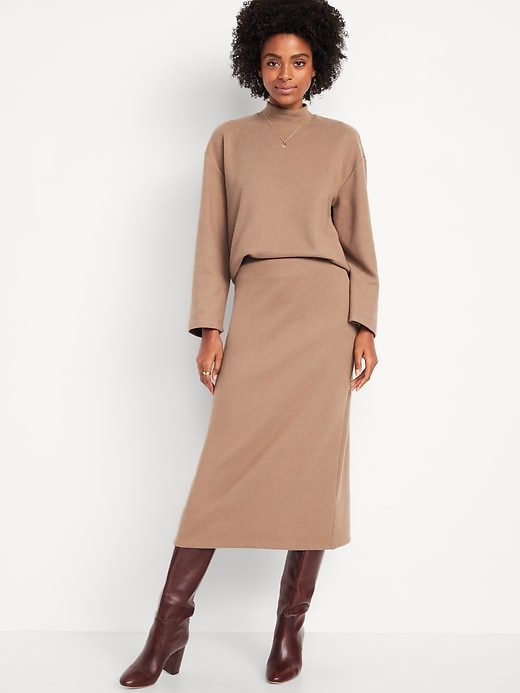 Image number 1 showing, Cozy Knit Midi Skirt