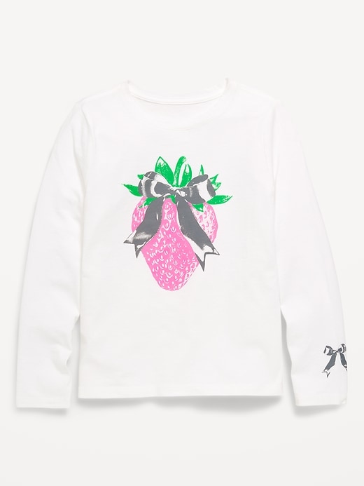 Image number 1 showing, Long-Sleeve Graphic T-Shirt for Girls