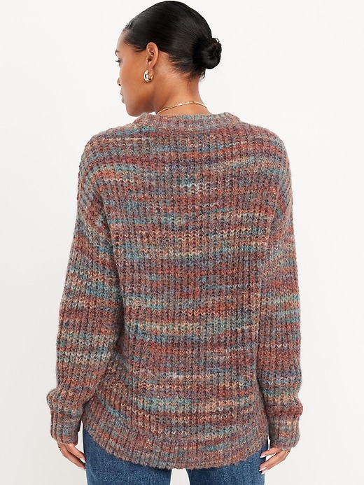 Image number 2 showing, Shaker-Stitch Crew-Neck Tunic Sweater