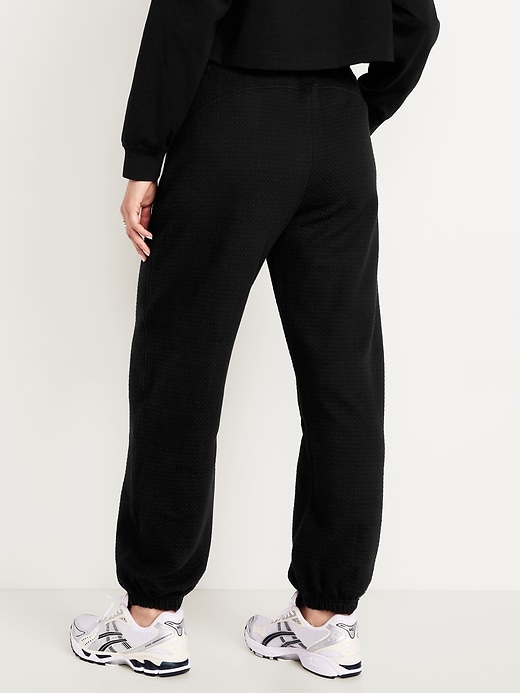 Image number 6 showing, High-Waisted Dynamic Fleece Textured Sweatpants