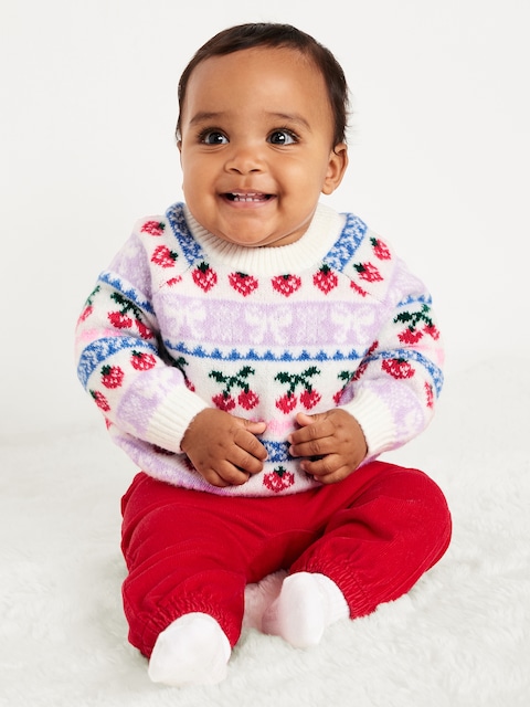Chandail tunique SoSoft à motif jacquard pour bébé