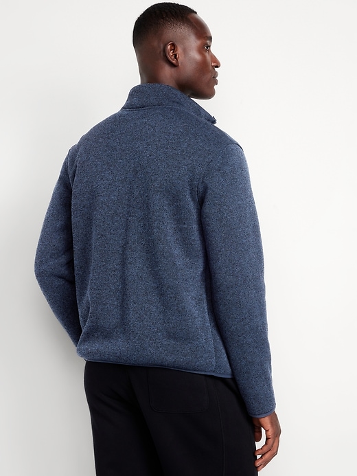 Image number 2 showing, Sherpa-Lined Fleece-Knit Jacket
