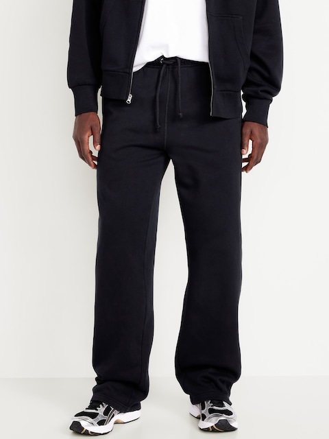 Pantalon coupe généreuse en coton ouaté épais