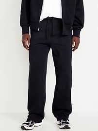 L'image numéro 1 présente Pantalon coupe généreuse en coton ouaté épais