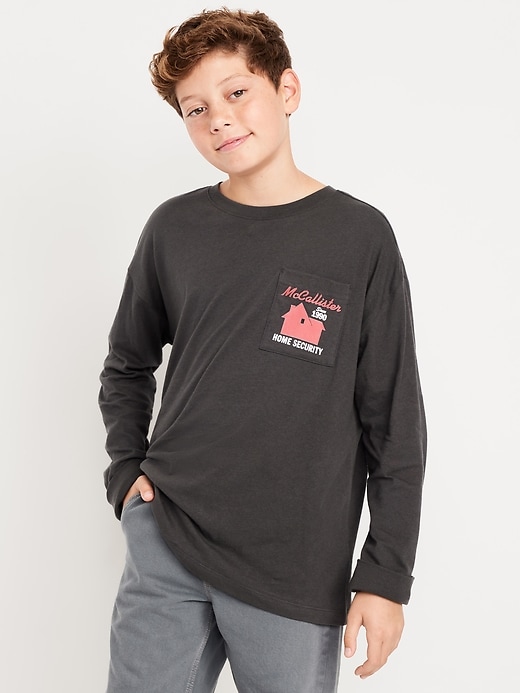 Image number 1 showing, Home Alone™ Oversized Gender-Neutral Graphic T-Shirt for Kids