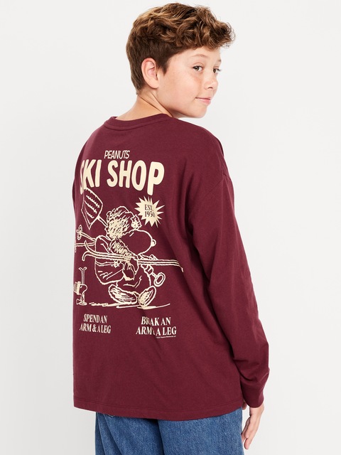 Peanuts™ Snoopy Oversized Gender-Neutral Graphic T-Shirt for Kids