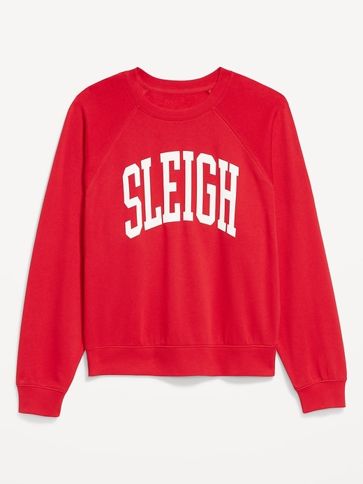 Image number 4 showing, SoComfy Oversized Graphic Raglan Sweatshirt