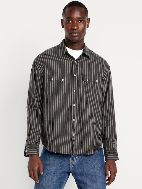 Textured Western Pocket Shirt - Ash Gordon