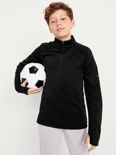 Go-Dry Quarter-Zip Soccer Pullover for Boys