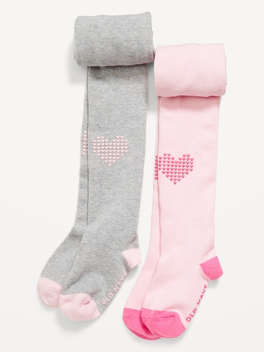 L'image numéro 1 présente Collant en tricot doux pour toute-petite (paquet de 2)