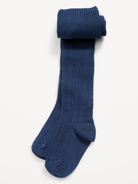 Collant en tricot torsadé pour toute-petite