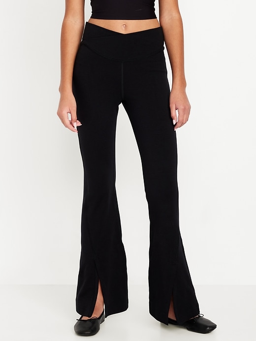L'image numéro 3 présente Legging PowerChill évasé à taille haute pour fille