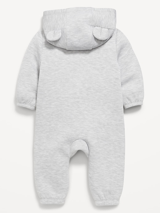Image number 2 showing, Bounce Fleece Hooded Critter One-Piece for Baby