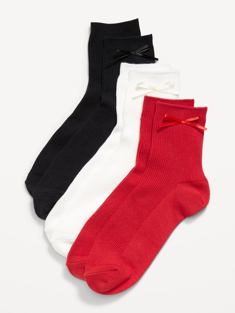 Chaussettes courtes à boucle pour femme (paquet de 3 paires)