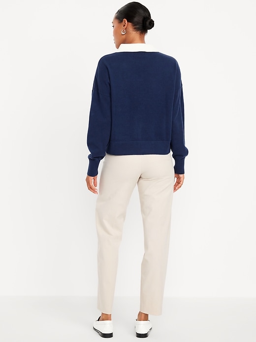Image number 3 showing, High-Waisted Pixie Straight Pants