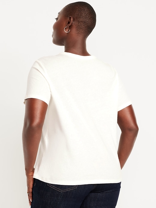 L'image numéro 5 présente T-shirt passe-partout ras du cou à imprimé