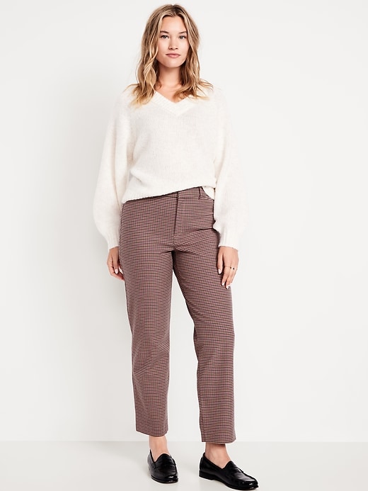 Image number 5 showing, High-Waisted Pixie Straight Ankle Pants