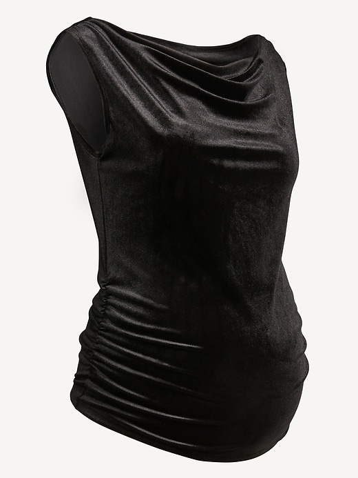 Image number 4 showing, Maternity Asymmetrical Shoulder Top