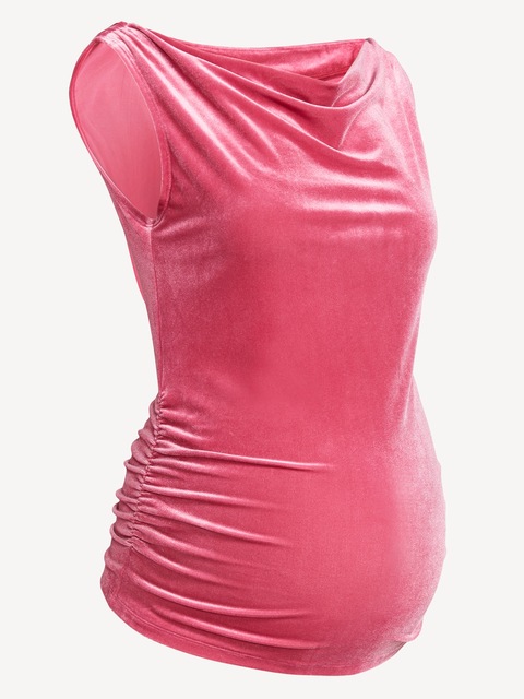 Maternity Asymmetrical Shoulder Top