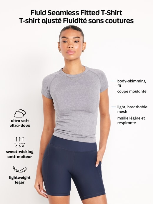 Image number 7 showing, Fluid Seamless Fitted T-Shirt