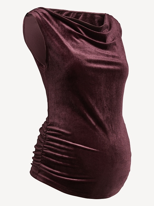 Image number 2 showing, Maternity Asymmetrical Shoulder Top
