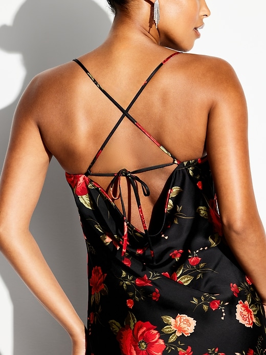 Image number 6 showing, The Occasion by Old Navy Satin V-Neck Maxi Dress