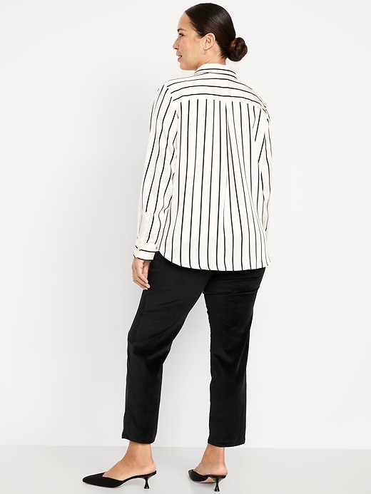 Image number 3 showing, Maternity Full-Panel OG Straight Velvet Pants