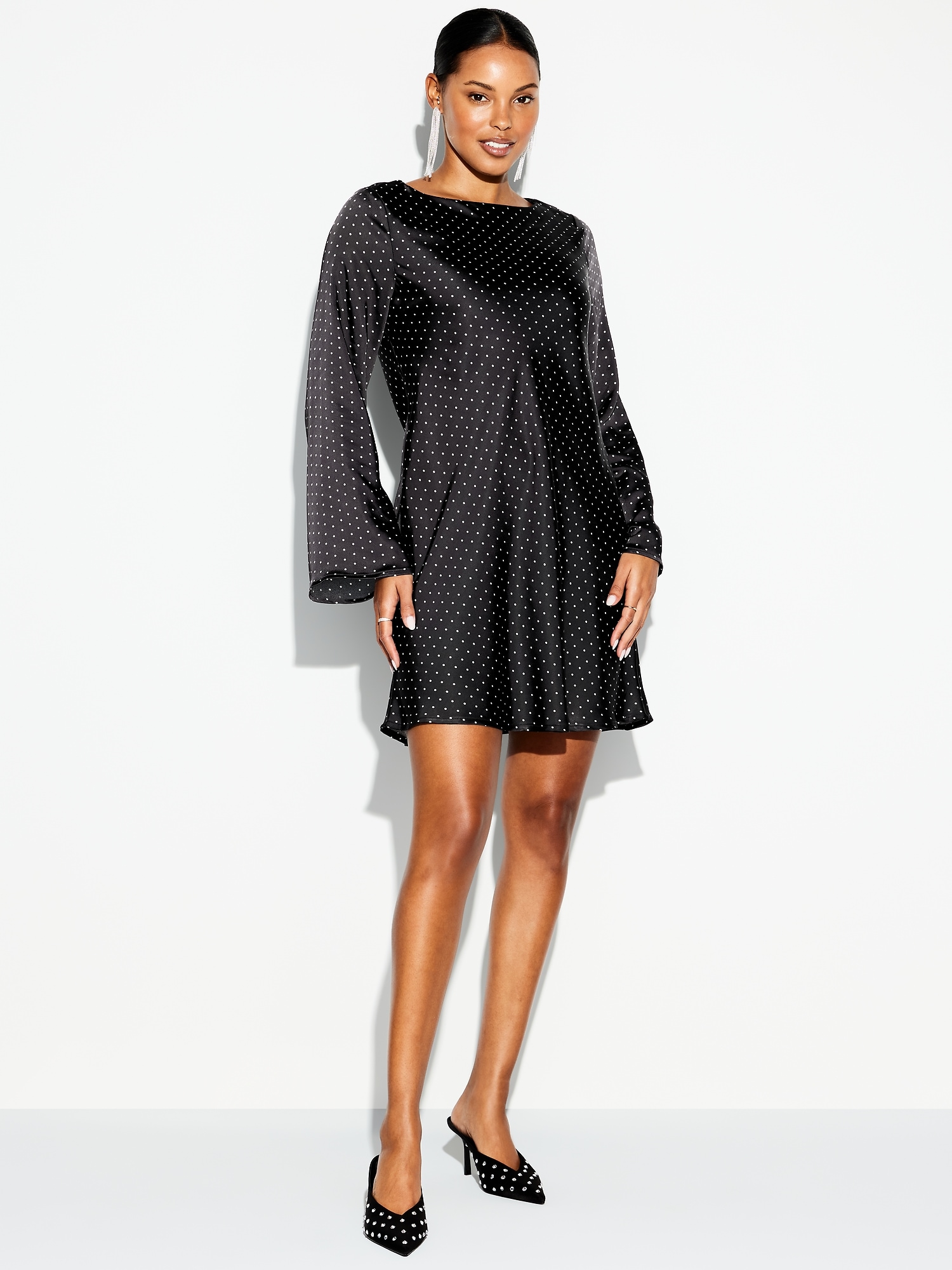 The Occasion by Old Navy Satin Flare-Sleeve Mini Dress | Old Navy The Occasion by Old Navy Satin Flare-Sleeve Mini Dress | Old Navy