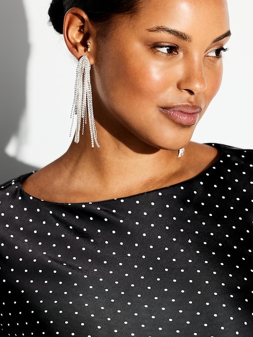 Image number 6 showing, The Occasion by Old Navy Satin Flare-Sleeve Mini Dress