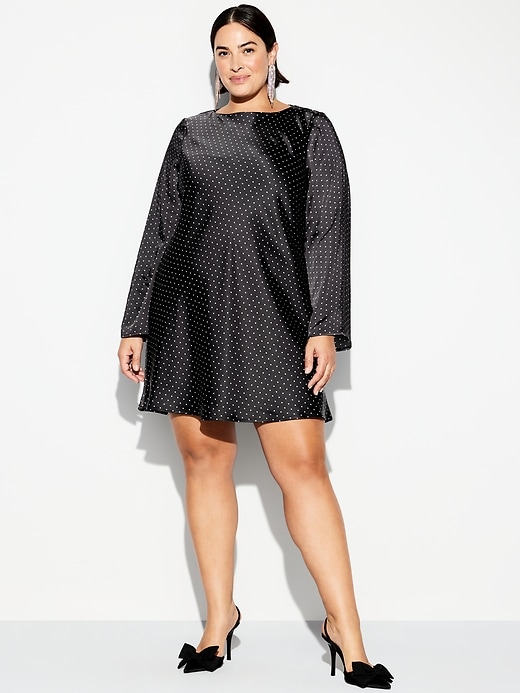 Image number 5 showing, The Occasion by Old Navy Satin Flare-Sleeve Mini Dress