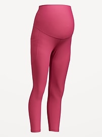Image number 2 showing, Maternity Full-Panel PowerSoft 7/8 Leggings