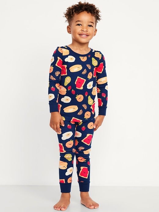 Image number 1 showing, Printed Snug-Fit Pajama Set for Toddler & Baby