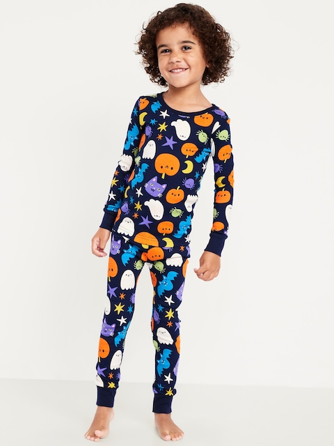 Printed Snug-Fit Pajama Set for Toddler & Baby - Obscure Night