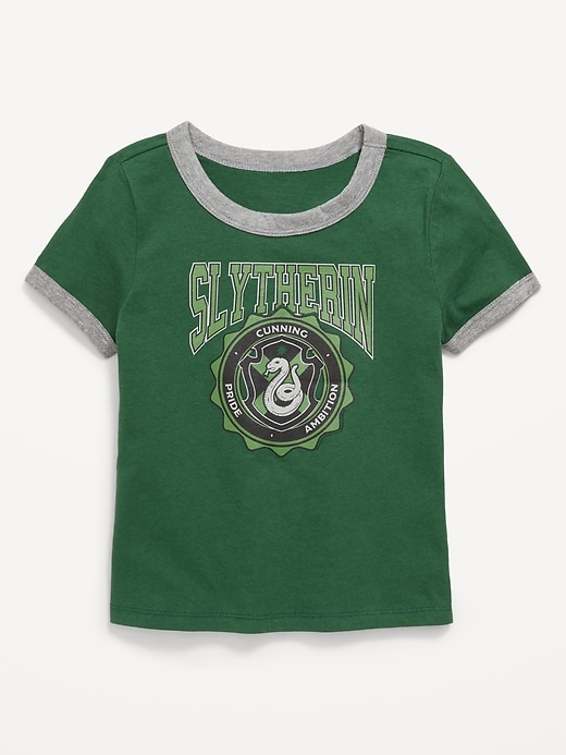 Image number 1 showing, Harry Potter™ Fitted Graphic Ringer T-Shirt for Girls