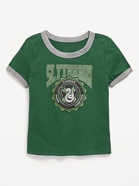 Image number 1 showing, Harry Potter™ Fitted Graphic Ringer T-Shirt for Girls
