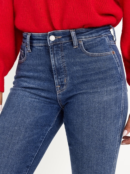 Image number 4 showing, High-Waisted Rockstar Super-Skinny Jeans