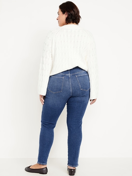 Image number 6 showing, High-Waisted Rockstar Super-Skinny Jeans