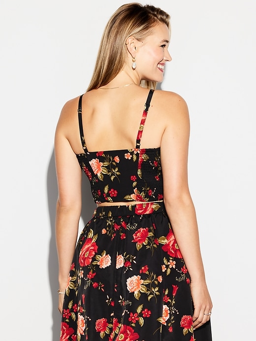 Image number 8 showing, The Occasion by Old Navy Taffeta Cropped Tank Top