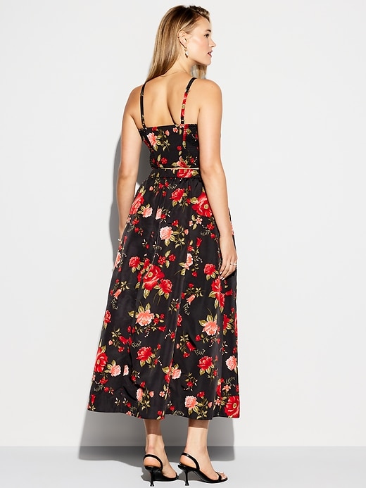 Image number 9 showing, The Occasion by Old Navy High-Waisted Taffeta Midi Skirt