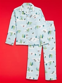 Image number 3 showing, Old Navy x Star Wars Gender-Neutral Button-Front Graphic Pajama Set for Kids
