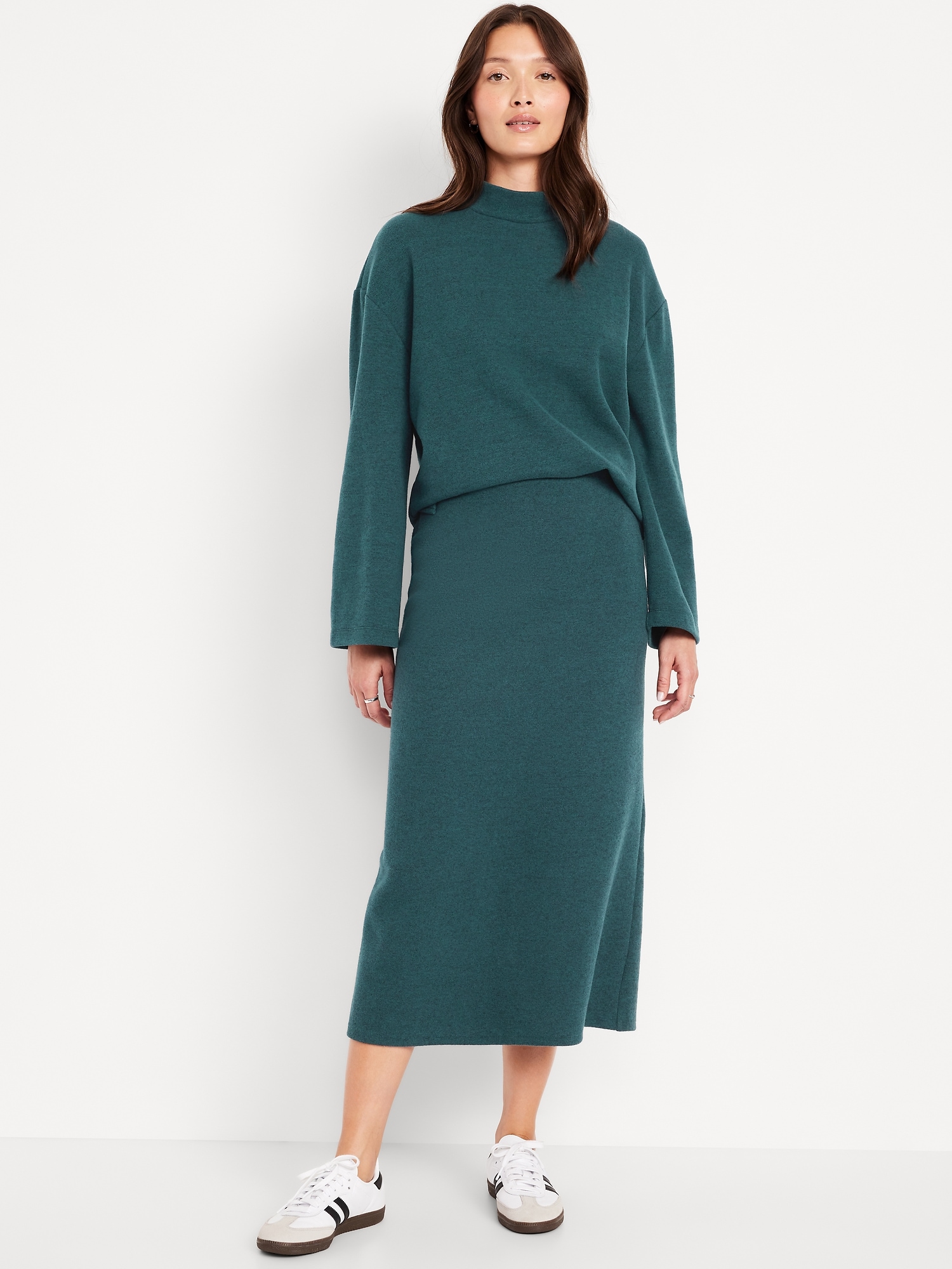 Cozy Knit Midi Skirt