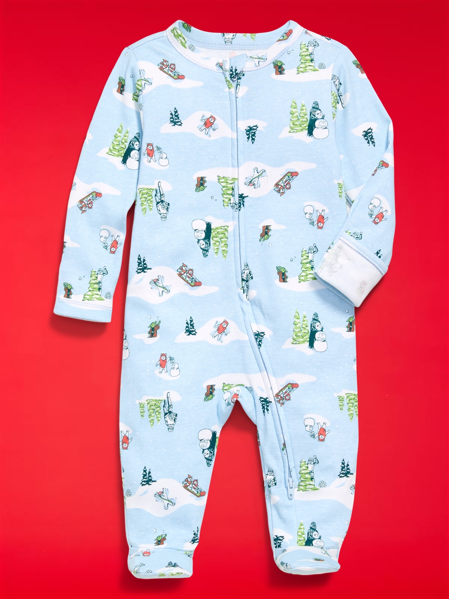 Old Navy x Star Wars Snug-Fit 2-Way-Zip Footed One-Piece for Baby