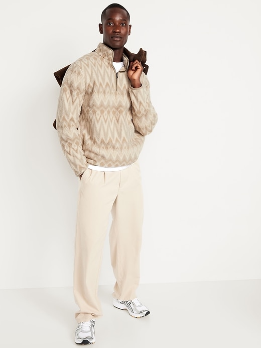 Image number 3 showing, Printed Sherpa Quarter-Zip Pullover