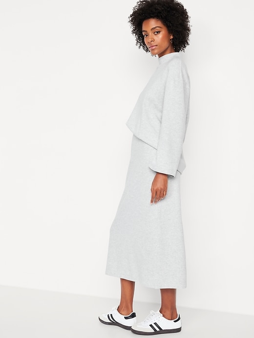 L'image numéro 3 présente Jupe mi-longue en tricot douillet